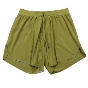 Lululemon Mens Surge 6" Short Golden Lime Size Small (liner removed)